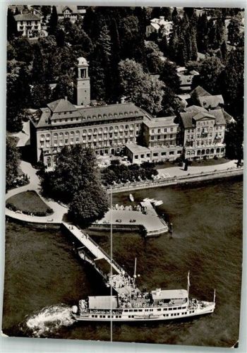 Bad Schachen Fliegeraufnahme vom Hotel Bad Schachen mit Bodenseeschiff