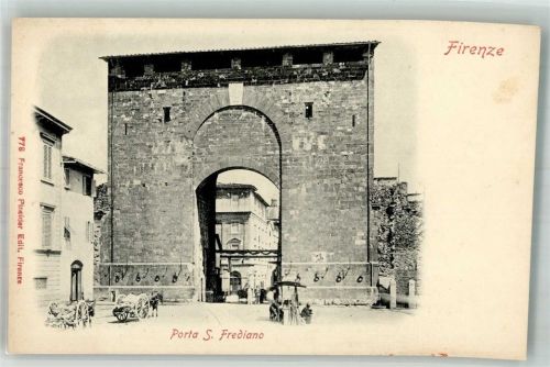 Firenze Marktszene Eselkarren Porta S. Frediano