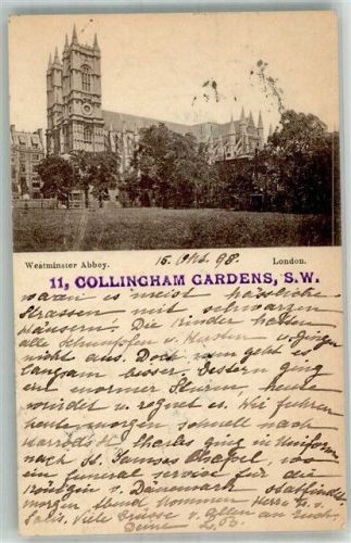 London 1898 Kirche Westminster Abbey