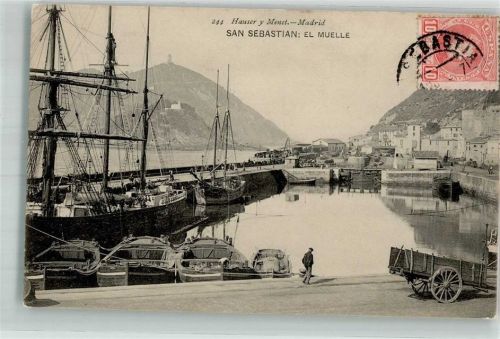 San Sebastian Hafen El Muelle Marke bildseitig