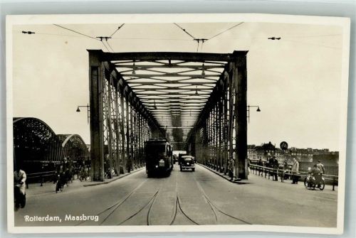 Rotterdam Auto Straßenbahn Fahrrad Maasbrug