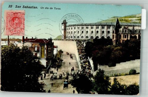 San Sebastian Un dia de Toros Marke bildseitig