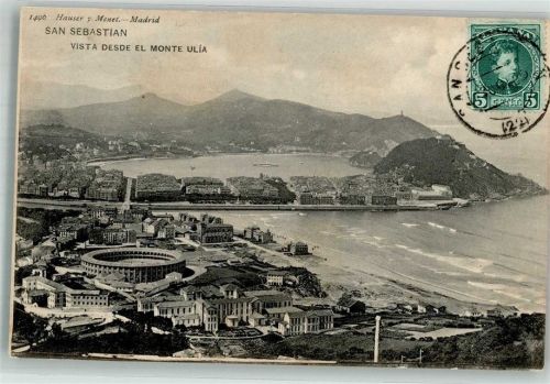 San Sebastian 1905 Hauser y Menet Marke bildseitig