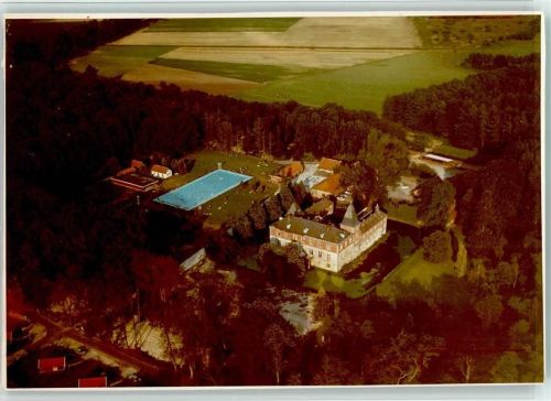 Haren Luftaufnahme Schloß Dankern und Emspark Stadion Schwimmbad