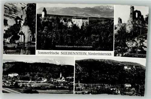 Seebenstein Berg - Schloss Burg Ruine Türkensturz