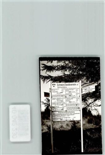 Rohrhardsberg Wanderschild