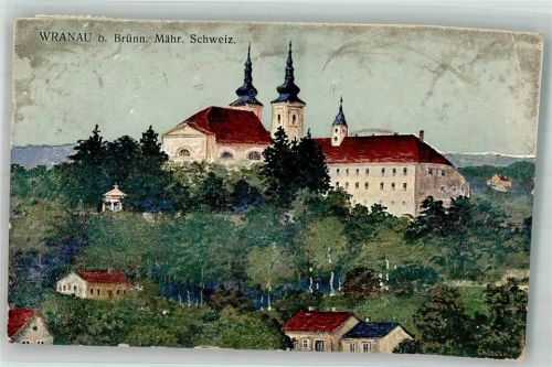 Vranov u Brna 1931 Kirche Schloss