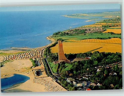 Laboe Luftaufnahme Strand Campingplatz Marineehrenmal