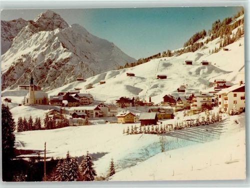 Hirschegg Ortsansicht Winteraufnahme