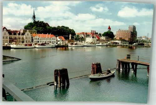 Kappeln Kirche Hafen Boot Ruderboot
