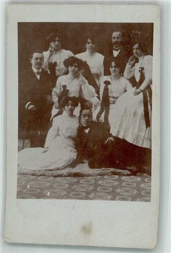 Göteborg 1911 Gruppenfoto Mann Frau Kleid Schleife Ort lt. Stempel