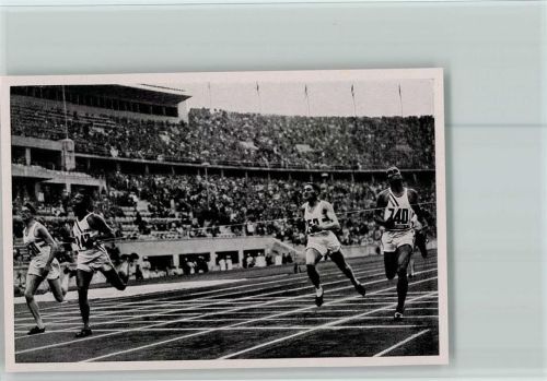 Zieleinlauf 400n Männer Olympiade 1936 Sammelbild Band II Gr.61 AKU2