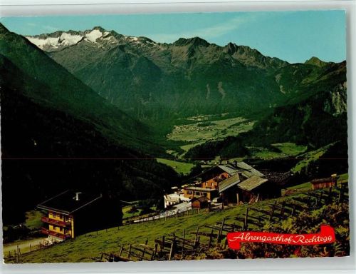 Neukirchen Alpengasthof Rechtegg mit Großvenediger-Scanstrich