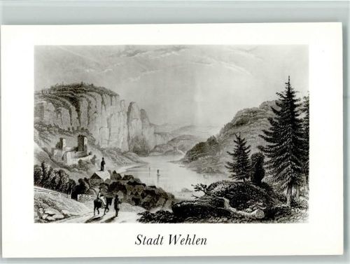 Wehlen Stadt Alt-Wehlen gez. v. L. Richter gest. v. A. H. Payne