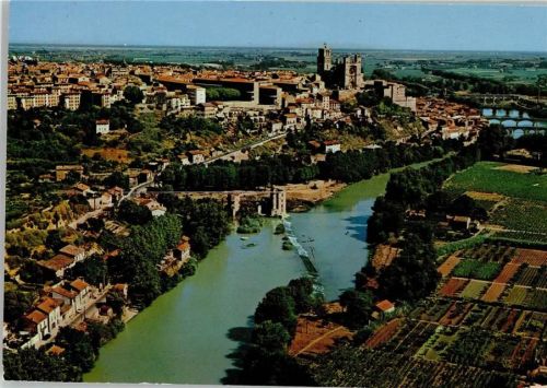 Beziers Luftaufnahme