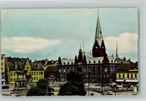 Malmö Denkmal Karl Gustav X Rathaus Auto