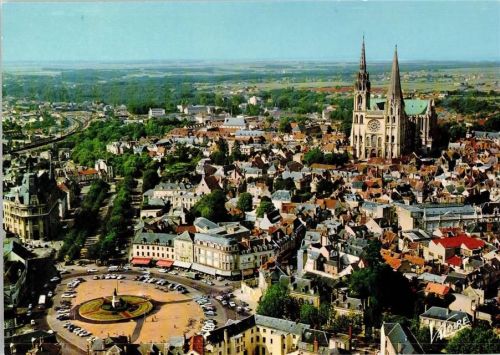 Chartres Luftaufnahme