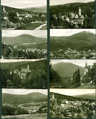 Bayerisch Eisenstein Lot mit 11 AK, ca. 1955-1962: gute Erhaltung, teils gelaufen
