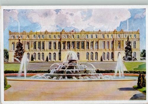 Herrenchiemsee Froschbrunnen Schloß Herrenchiemsee