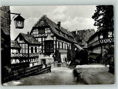 Eisenach Die Wartburg erster Burghof mit Vogtei