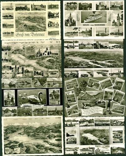 37434 W3429 Bodensee Kleinposten bis 20 Lot mit 18 AK wenige doppelt, ca. 1952-1959; gute Erhaltung, wenige gelaufen