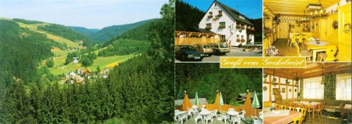 Wilhelmsthal Gasthof "Zum Gockelwirt", 2-fach Klappkarte, mit Kurzinfos
