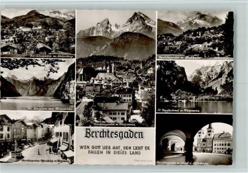 Berchtesgaden Watzmann Hochkalter Königssee Marktplatz Schloß Stiftskirche