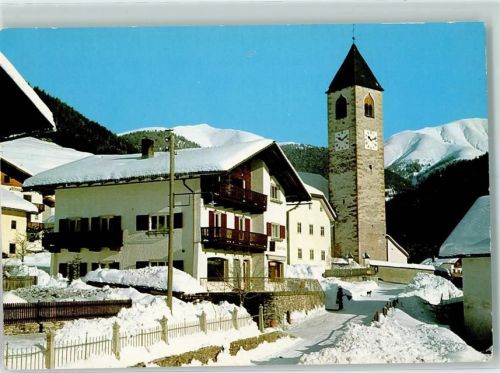 Toblach Peter Kiebacher Gästehaus und Handlung Kirche Winter Wahlen