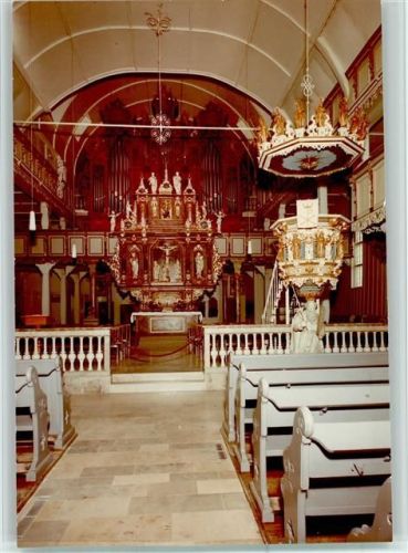 Clausthal-Zellerfeld Evangel. Kirche Innenaufnahme Blick zum Altar
