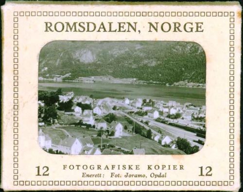 Romsdal Romsdalen Lot mit 12 Kleinfotos vollständiges Set in Original Mappe; gute Erhaltung