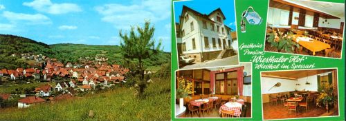 Wiesthal Gasthaus und Pension "Wiesthaler Hof", 2-fach Klappkarte