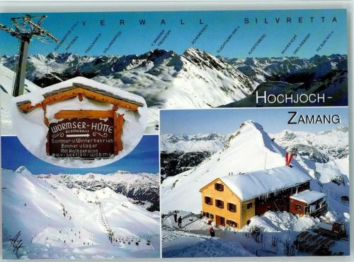 Schruns Skigebiet Zamang Wormser Hütte