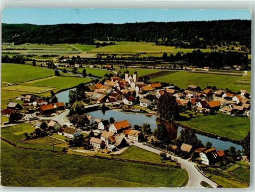 Kottingwörth Fliegeraufnahme mit Wehrkirche St. Vitus