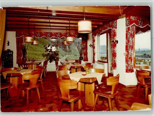 Ürzig Hotel Ürziger Würzgarten Innenaufnahme Gastraum