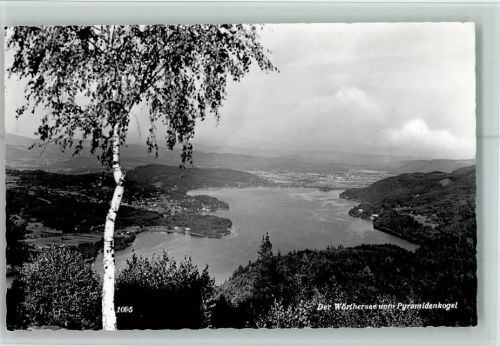 9020 Klagenfurt 01.Bez.:Innere Stadt - Wörthersee vom Pyramidenkogel Birke AKU2