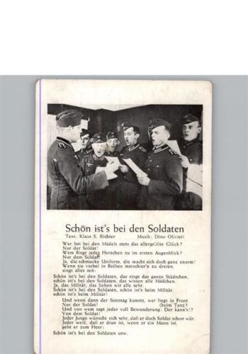 Schön ist`s bei den Soldaten
