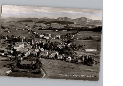 87496 W8961 Simmerberg , Allgäu - Fliegeraufnahme