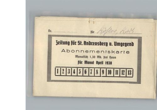 St. Andreasberg