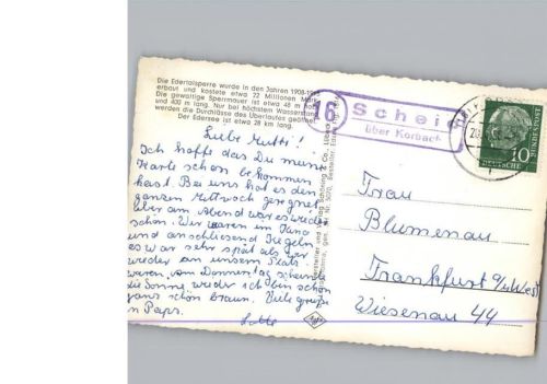 Scheid Landpoststempel, Fliegeraufnahme