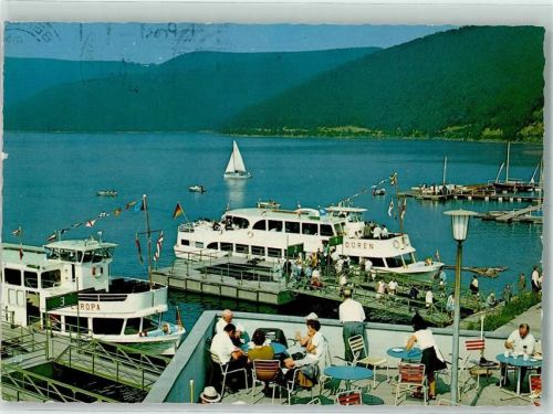 Schwammenauel Rurtalsperre Personenschiff Düren Terrasse Der Seehof