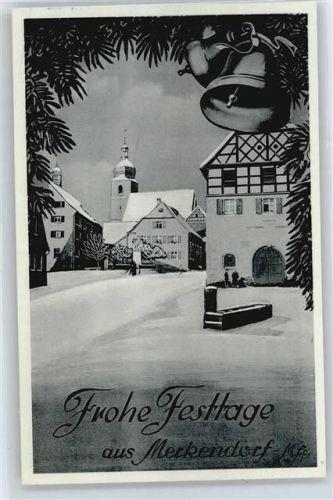 Merkendorf Winter-Karte