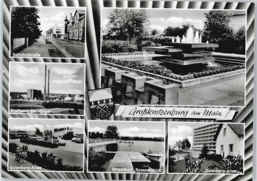 Großkrotzenburg Bahnhofstraße Gutenberg-Allee Schwimmbad