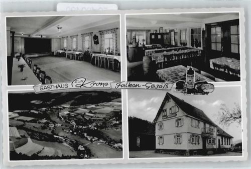Falken-Gesäß Gasthaus zur Krone , Fliegeraufnahme