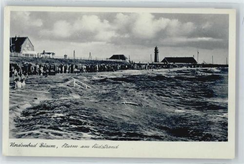 Büsum Sturm am Südstrand