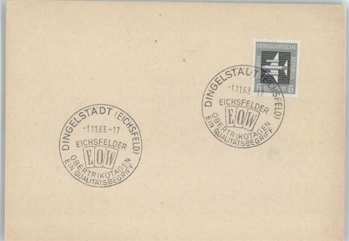 Dingelstädt Stempel Obertrikotagen