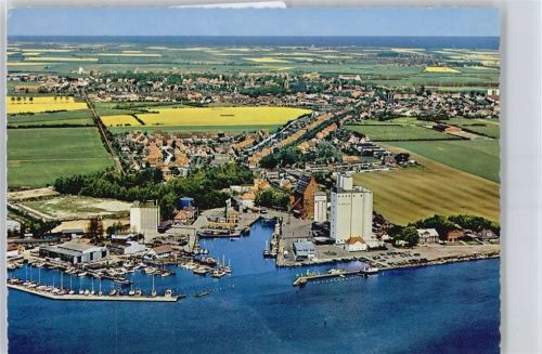 Fehmarn Fliegeraufnahme Hafen Schiff Gesamtansicht