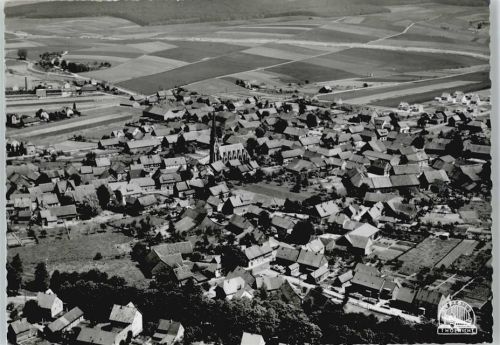 Rhüden Fliegeraufnahme Gesamtansicht Feld Haus Kirche