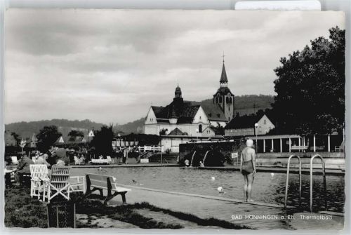 Bad Hönningen Schwimmbad Kirche Bank