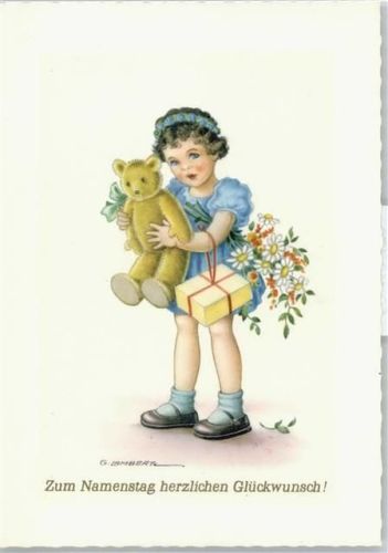 Mädchen, Teddybär