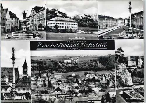 Eichstätt Residenzplatz Burg Marktplatz Panorama